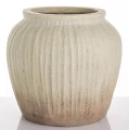 Wazon osłonka wykonana z terakoty beż 29x28x28 wew. 17,5cm 177274