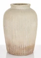 Wazon osłonka wykonana z terakoty beż 37x25x25 wew. 11cm 177273