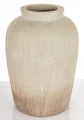 Wazon osłonka wykonana z terakoty beż 37x25x25 wew. 11cm 177273