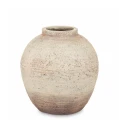 Wazon osłonka wykonana z terakoty beż 36x32x32, wew. 12cm 177272