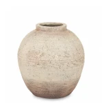 Wazon osłonka wykonana z terakoty beż 36x32x32, wew. 12cm 177272