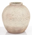 Wazon osłonka wykonana z terakoty beż 36x32x32, wew. 12cm 177272