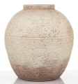 Wazon osłonka wykonana z terakoty beż 36x32x32, wew. 12cm 177272