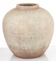Wazon osłonka wykonana z terakoty beż 48x46x46, wew. 16,5cm 177271