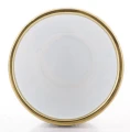 Osłonka donica doniczka ceramiczna biało-złota 16,5x17x17 138522