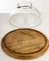 Patera dekoracyjna drewniana 17x28x28 cm 185521