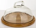 Patera dekoracyjna drewniana 17x28x28 cm 185521