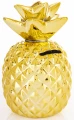 Skarbonka dekoracyjna ceramiczna złota ananas otwierana 15x9x9 168900