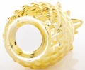 Skarbonka dekoracyjna ceramiczna złota ananas otwierana 15x9x9 168900