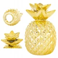 Skarbonka dekoracyjna ceramiczna złota ananas otwierana 15x9x9 168900