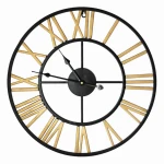 Zegar ścienny retro metalowy 60x60x4 cm 152792