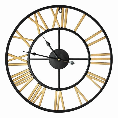 Zegar ścienny retro metalowy 60x60x4 cm 152792