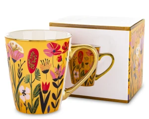 Kubek z porcelany kubek w kwiaty filiżanka do kawy herbaty 300ml  183582
