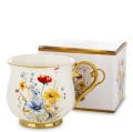 Kubek z porcelany biało złoty w opakowaniu dekoracyjnym 450ml 171890