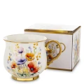 Kubek z porcelany biało złoty w opakowaniu dekoracyjnym 450ml 171902