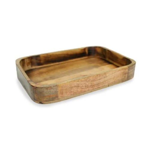 Taca dekoracyjna drewniana drzewo mango 4x40x25 185555