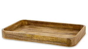 Taca dekoracyjna drewniana drzewo mango 4x40x25 185555