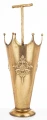 Parasolnik metalowy złoty antyczny 58x21,5 cm 175629