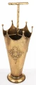 Parasolnik metalowy złoty antyczny 58x21,5 cm 175629