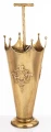 Parasolnik metalowy złoty antyczny 58x21,5 cm 175629