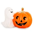 Figurka Duszek Z Dynią Led ozdoba lampion Halloween 13x21x13 186542