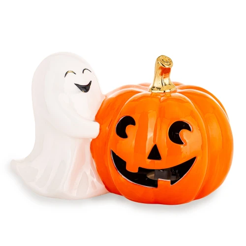 Figurka Duszek Z Dynią Led ozdoba lampion Halloween 13x21x13 186542