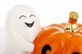 Figurka Duszek Z Dynią Led ozdoba lampion Halloween 13x21x13 186542