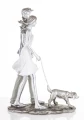 Figurka dekoracyjna para z pieskiem kolekcja family 26,5x10x18 184160