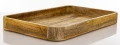 Taca dekoracyjna drewniana drzewo mango 4x40x25 185555