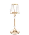 Świecznik metalowy złoty glamour 38x13x13 167414