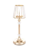Świecznik metalowy złoty glamour 38x13x13 167414