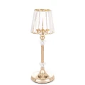 Świecznik metalowy złoty glamour 38x13x13 167414