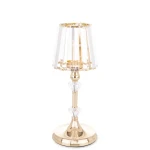 Świecznik metalowy złoty glamour 33x13x13 167413