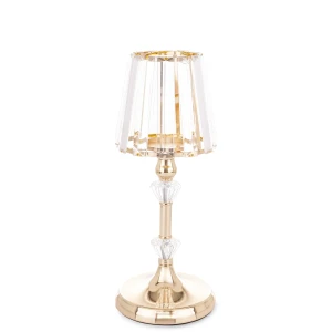 Świecznik metalowy złoty glamour 33x13x13 167413