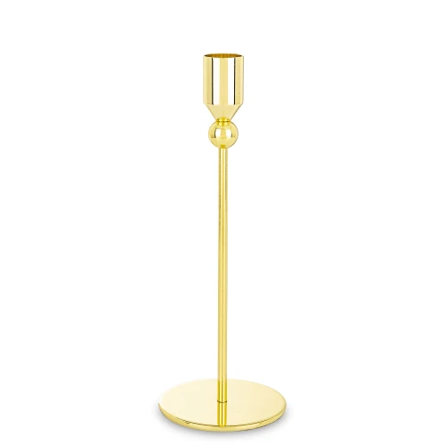Świecznik metalowy złoty glamour  22x8x8 182810