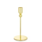 Świecznik metalowy złoty glamour  18x8x8 182809