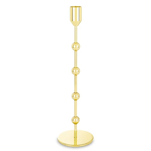 Świecznik metalowy złoty glamour  29x8x8 182808