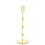 Świecznik metalowy złoty glamour  24x8x8 182807
