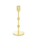 Świecznik metalowy złoty glamour 19x8x8 182806