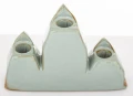 Dekoracja ceramiczna domek domki świecznik na 3 świece 14x20,5x6 180727