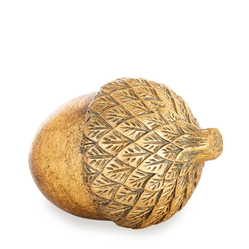 Dekoracja jesienna figurka figurka żołądź złoty brązowy 7,5x10,5x7,5 185046