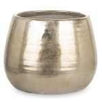 Osłonka donica doniczka ceramiczna złota 24x24x18 136166