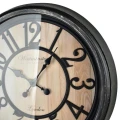Zegar ścienny retro duży 50cm czarny HTBE0401