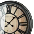 Zegar ścienny retro duży 50cm czarny HTBE0395