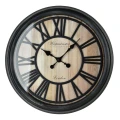 Zegar ścienny retro duży 50cm czarny HTBE0395