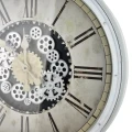 Zegar ścienny retro duży podświetlany LED ruchomy mechanizm 75x75x8cm HTBE0265