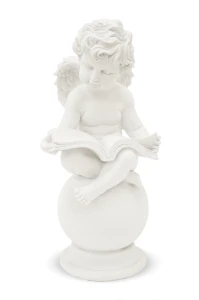 Aniołek dekoracyjny biały figurka 31x14,5x15 67105