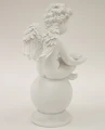Aniołek dekoracyjny biały figurka 31x14,5x15 67105