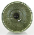 Osłonka donica doniczka ceramiczna zielono złota 18,5x17x17 136875