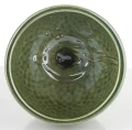 Osłonka donica doniczka ceramiczna zielono złota  16x15x15 136874